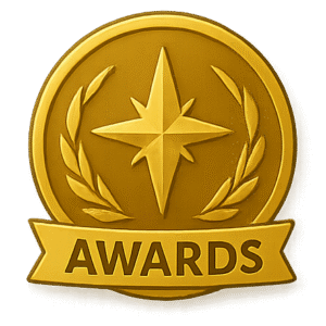 Academic excellence award medal for superior achievement