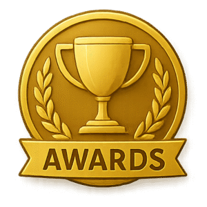 Academic excellence award medal for superior achievement